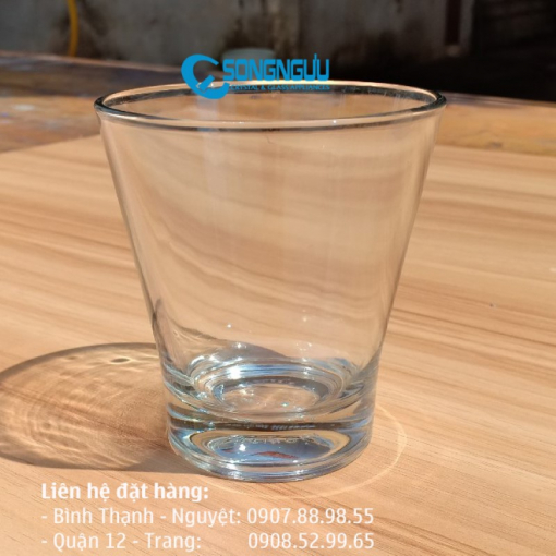 Alternative view of In quà tặng Ly thủy tinh sọc khía