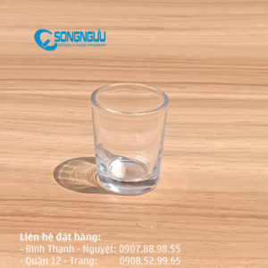 Ly uống rượu hình trụ tròn 60ml