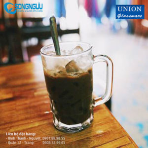 Ly thủy tinh quai cà phê đá UG-999 dung tích 385ml