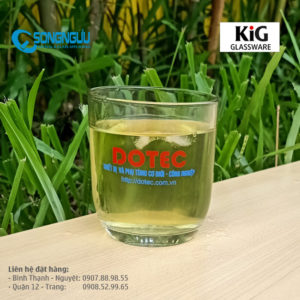 Ly trà đá bầu lùn in logo giá rẻ