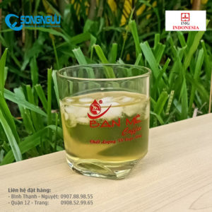 Ly trà đá in logo cafe Ban Mê