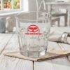 Ly thủy tinh sọc in logo làm quà tặng khuyến mãi với dung tích 270ml