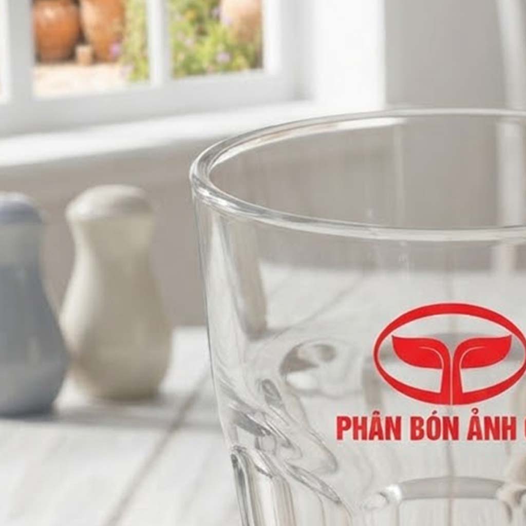 Ly thủy tinh sọc in logo làm quà tặng khuyến mãi với dung tích 270ml - Ảnh 2