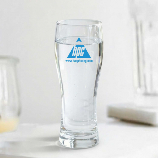 Ly thủy tinh eo dung tích 570ml phù hợp doanh nghiệp nước giải khát