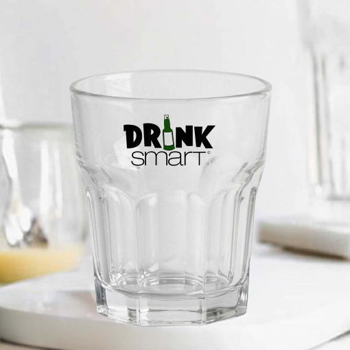 Ly thủy tinh dạng rock có sọc ở đáy dung tích 270ml