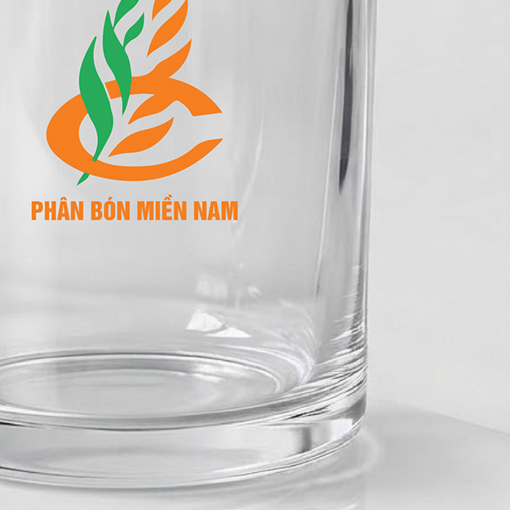 Alternative view of Ly thủy tinh có quai 325ml dùng làm quà tặng in nội dung theo yêu cầu