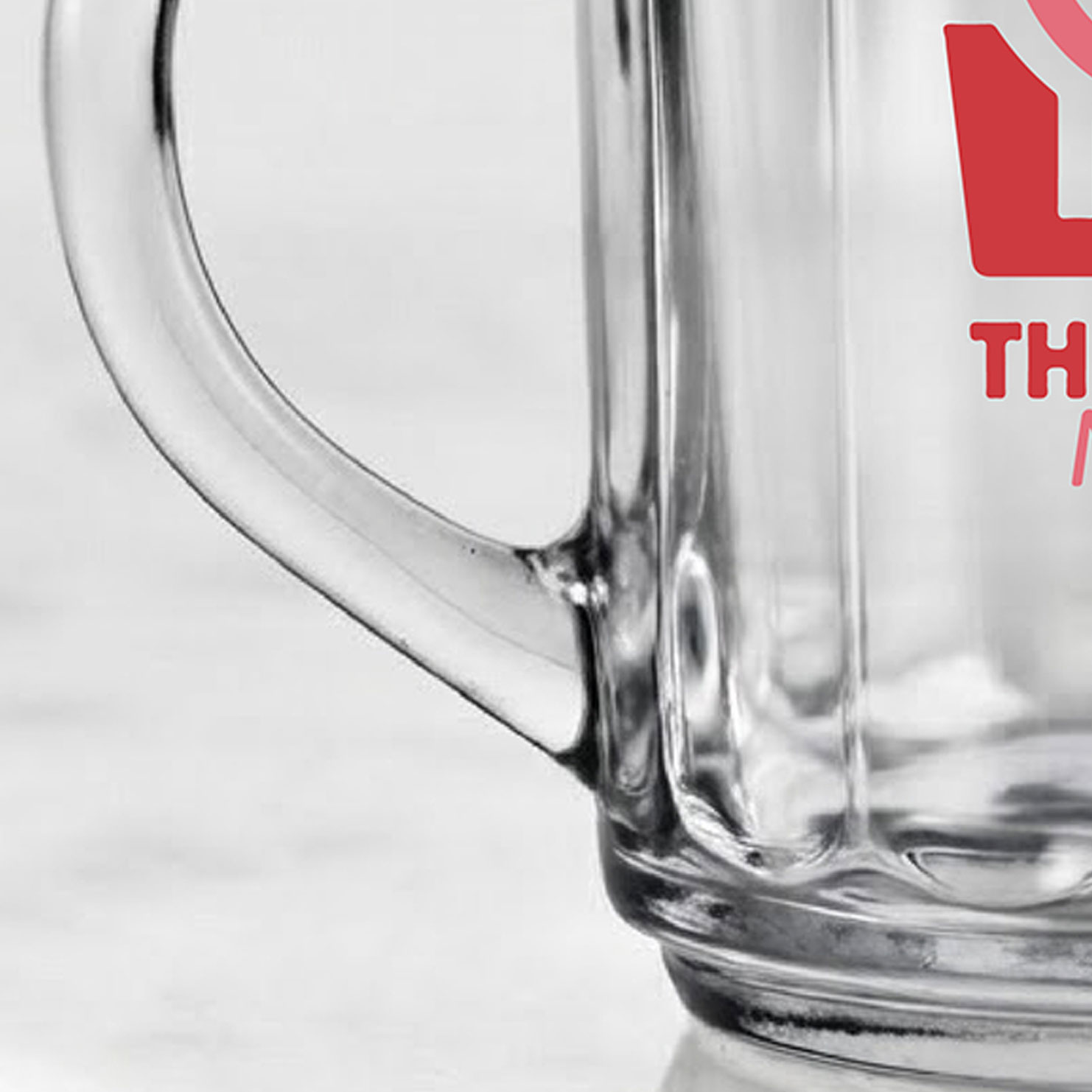 Ly thủy tinh quai sọc 240ml dùng làm quà tặng và in logo theo yêu cầu - Ảnh 2